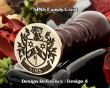 SIMS Family Crest Wax Seal D4