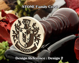 Stone Family Crest Wax Seal D2