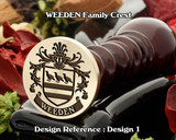 WEEDEN Family Crest Wax Seal D1