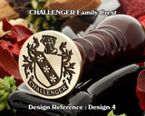 CHALLENGER Family Crest Wax Seal D4