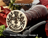 BEIRNE Family Crest Wax Seal D4