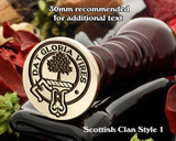 Hog Scottish Clan Wax Seal D1