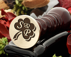 Shamrock 1 with initials Shamrock 1 with initials