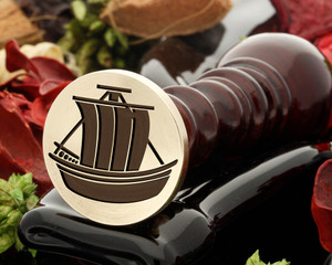 Japanese Ship Wax Seal Stamp Japanese Ship Wax Seal Stamp