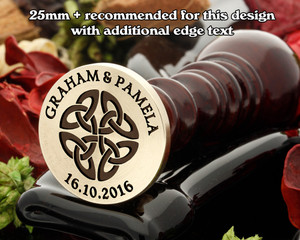 Celtic Wax Seal D13, edge text extra cost Celtic Wax Seal D13, edge text extra cost