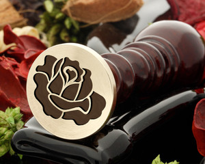 Rose D5 Wax Seal Stamp Rose D5 Wax Seal Stamp