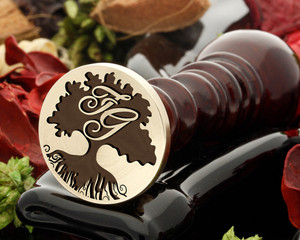 Tree 15 wax seal with initials (additional cost) Tree 15 wax seal with initials (additional cost)