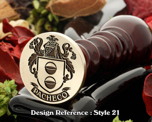 Pacheco Family Crest Wax Seal D21