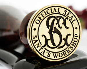 Christmas Official Seal Santas Workshop Monogram D2 laser engraved Christmas Official Seal Santas Workshop Monogram D2 laser engraved