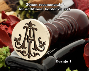 AJ JA Victorian Monogram Design 1