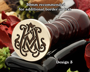 AK KA Victorian Monogram Design 3 AK KA Victorian Monogram Design 3