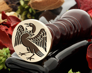 Heraldry Swan D2 Wax Seal Stamp Heraldry Swan D2 Wax Seal Stamp