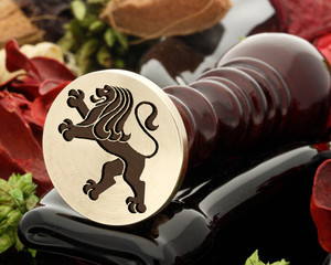 Lion Crest D4 Wax Seal Stamp Lion Crest D4 Wax Seal Stamp