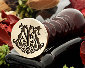 FM MF Victorian Monogram Design 1