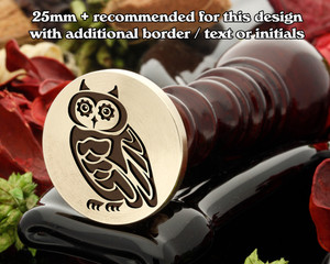 Steampunk Owl D1 wax seal Steampunk Owl D1 wax seal