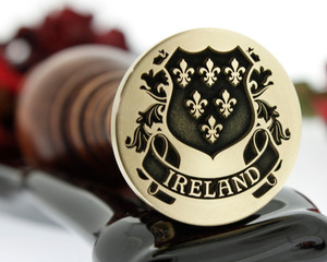 Ireland Family Crest Wax Seal Stamp Ireland Family Crest Wax Seal Stamp
