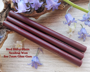 Ruby Red Plain Sealing Wax Sticks for 7mm Glue Gun
