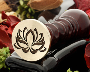 Lotus Flower D1 wax seal stamp Lotus Flower D1 wax seal stamp