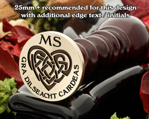 Celtic Heart D27 Gra Dilseacht Cairdeas - Love Loyalty Friendship