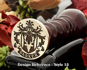 Parker Family Crest Wax Seal D15