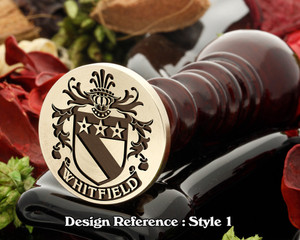 Whitfield Family Crest Wax Seal D1 Whitfield Family Crest Wax Seal D1