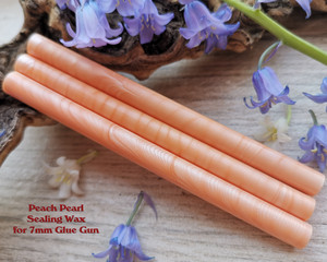 Peach Pearl Sealing Wax Sticks for 7mm Glue Gun Peach Pearl Sealing Wax Sticks for 7mm Glue Gun