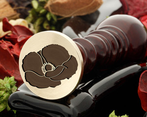 Poppy D1 wax seal stamp Poppy D1 wax seal stamp