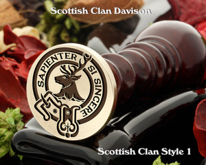 Davidson (1) Scottish Clan Wax Seal D1