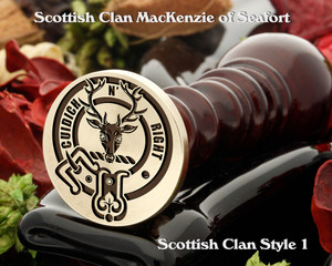 MacKenzie of Seafort Scottish Clan Wax Seal, Cufflinks, Signet Rings D1 MacKenzie of Seafort Scottish Clan Wax Seal, Cufflinks, Signet Rings D1