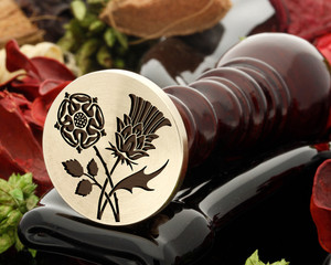 Rose and Thistle Wax Seal D2 Rose and Thistle Wax Seal D2