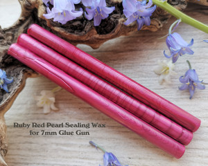 Ruby Red Pearl Sealing Wax Sticks for 7mm Glue Gun Ruby Red Pearl Sealing Wax Sticks for 7mm Glue Gun