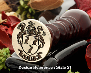 Sauls Family Crest Wax Seal D21