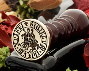 Knights Templar Wax Seal -The Seal of the Soldiers of Christ Knights Templar Wax Seal -The Seal of the Soldiers of Christ