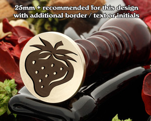 Strawberry Wax Seal Design Strawberry Wax Seal Design