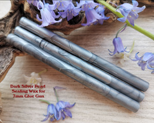 Dark Silver Pearl Sealing Wax Sticks for 7mm Glue Gun
