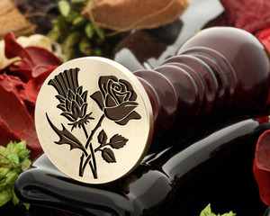 Thistle and Rose Wax Seal D3 Thistle and Rose Wax Seal D3