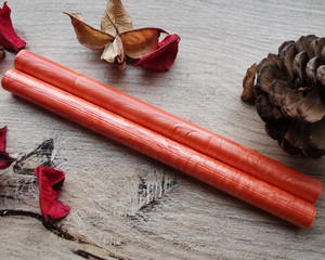 Orange Pearl Sealing Wax Sticks for 11mm Glue Gun