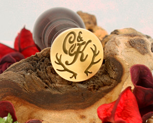 Initials "C&K" Antlers Sale Monogram Wax Seal Initials "C&K" Antlers Sale Monogram Wax Seal
