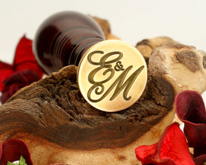 Initials "E&M" Sale Monogram Wax Seal Initials "E&M" Sale Monogram Wax Seal