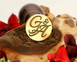 Initials "G&A" Sale Monogram Wax Seal Initials "G&A" Sale Monogram Wax Seal