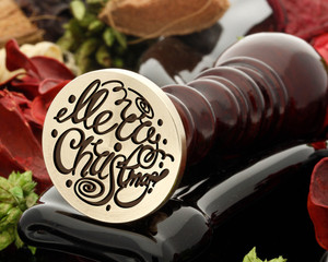 Wax seal, reversed for engraving Wax seal, reversed for engraving