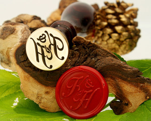 Monogram Initials "K&H" Wax Seal 25mm Monogram Initials "K&H" Wax Seal 25mm