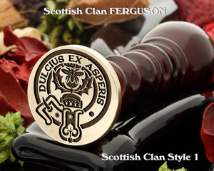 Ferguson (1) Scottish Clan Wax Seal, also for Cufflinks and Signet Ring D1 Ferguson (1) Scottish Clan Wax Seal, also for Cufflinks and Signet Ring D1