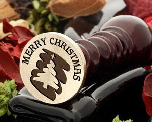 Christmas Tree Merry Christmas Wax Seal Stamp Christmas Tree Merry Christmas Wax Seal Stamp