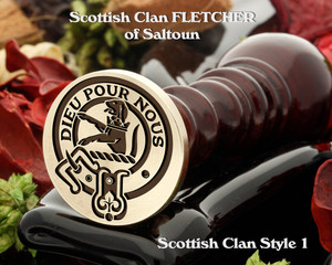 Fletcher of Saltoun Scottish Clan Wax Seal D1