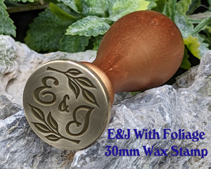 E&J Foliage Monogram Sale Wax Seal 30mm