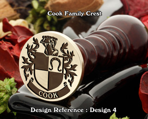 Cook Family Crest Wax Stamp D4