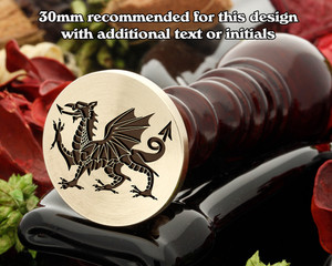 Welsh Dragon D1 Wax Seal Stamp Welsh Dragon D1 Wax Seal Stamp