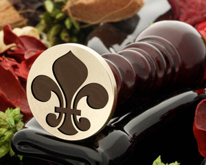 Fleur de Lys D12 Wax Seal Stamp Fleur de Lys D12 Wax Seal Stamp
