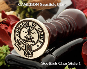 Cameron Scottish Clan Wax Seal D1 Cameron Scottish Clan Wax Seal D1